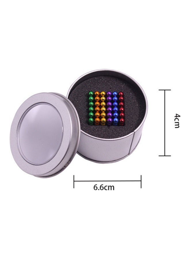 216 قطعة مكعبات الكرة الصغيرة المغناطيسية مع مربع